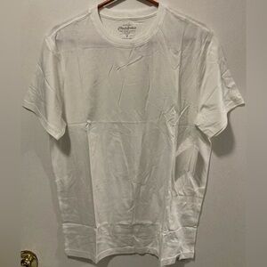 Flag & Anthem Men's Short Sleeve Crew Neck T-Shirt Color White Size Medium M NWT